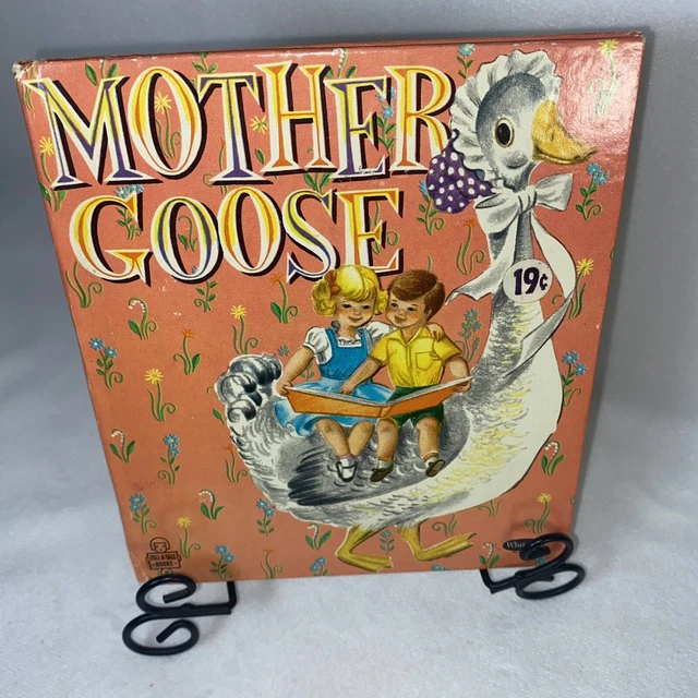 VINTAGE WHITMAN TELLATALE Book Mother Goose HC Clement 1955 12.50