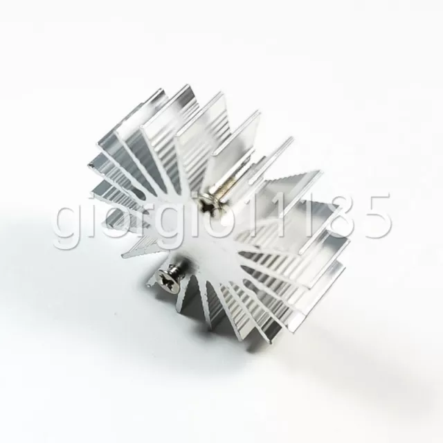 US Stock 10x OD 35mm x H 10mm1W Watt LED Aluminium Heatsink Cooling Cooler Round