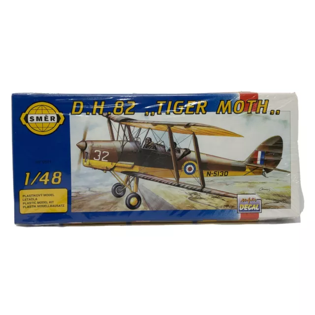 De Havilland DH 82 Tiger Moth, RAF trainer (1/48 model kit, Smer 0811) Sealed