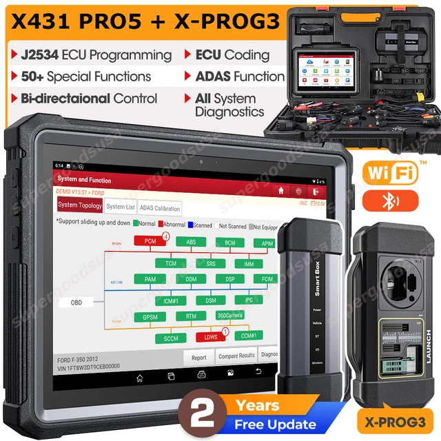 LAUNCH X431 PRO5 PAD V+ Car Diagnostic Scanner J2534 Programming Key
