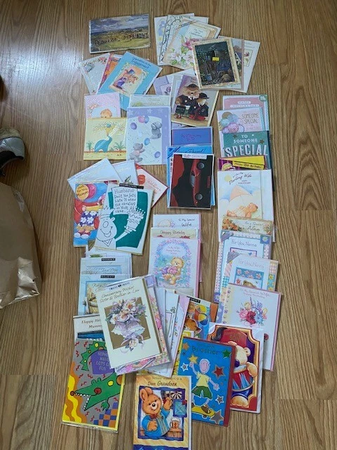 greetings cards bundle - 60 cards - see description/photo