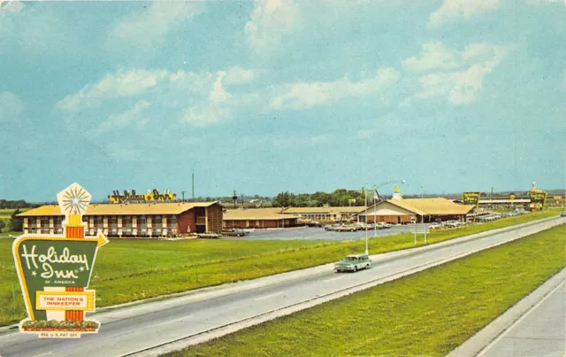 Toledo Lemoyne Perrysburg Ohio 1960s Postcard Holiday Inn Motel