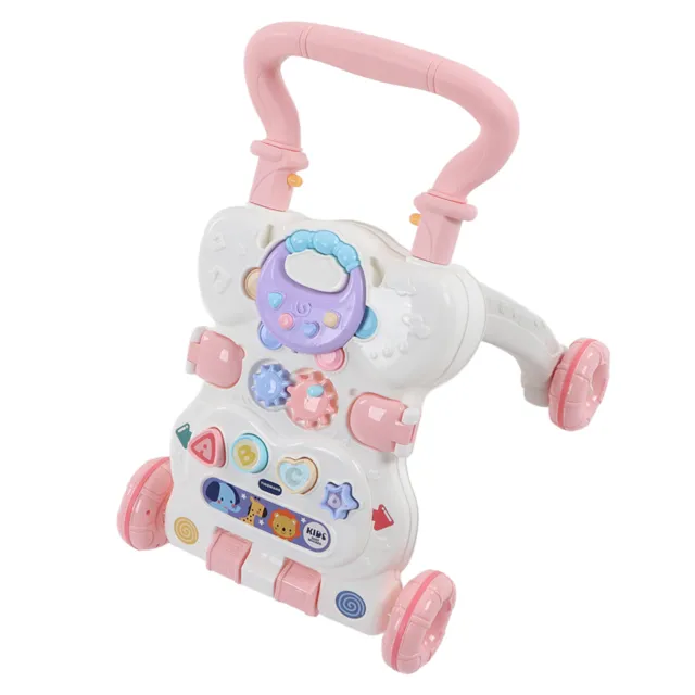 Soporte para bebé (rosa) Para caminar de aprendizaje ruedas enderezadas para evitar la inclinación