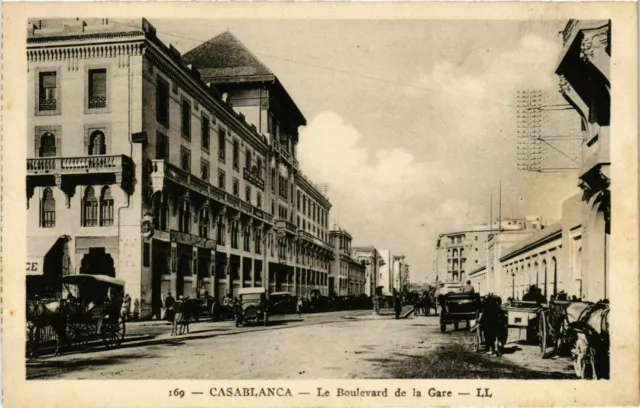 CPA AK CASABLANCA Le Boulevard de la Gare MAROC (824522)