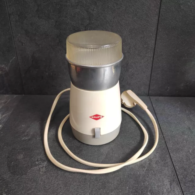 Krups Kaffeemühle Elektrisch Mühle Typ 308 Vintage Grau