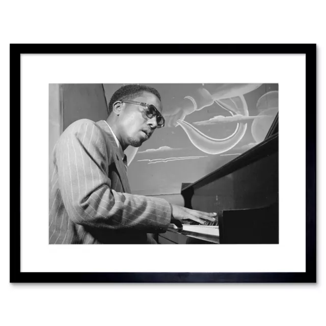 Music Vintage Photo Portrait Jazz Legend Thelonious Monk Framed Print 12x16 Inch