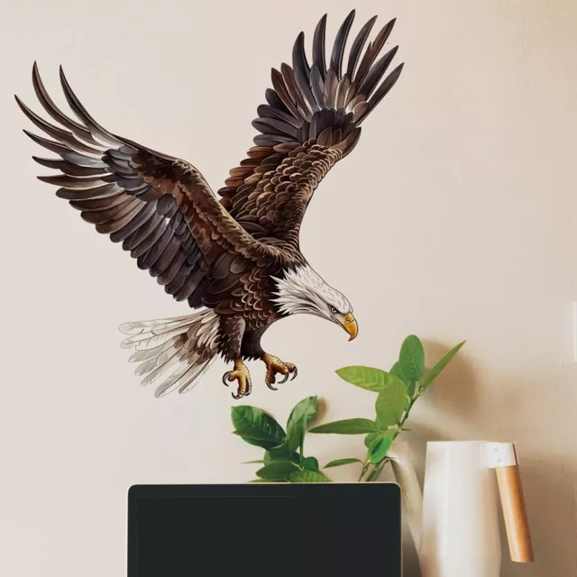 Squisita decalcomania da parete vinile Eagle aggiorna la tua camera da letto con