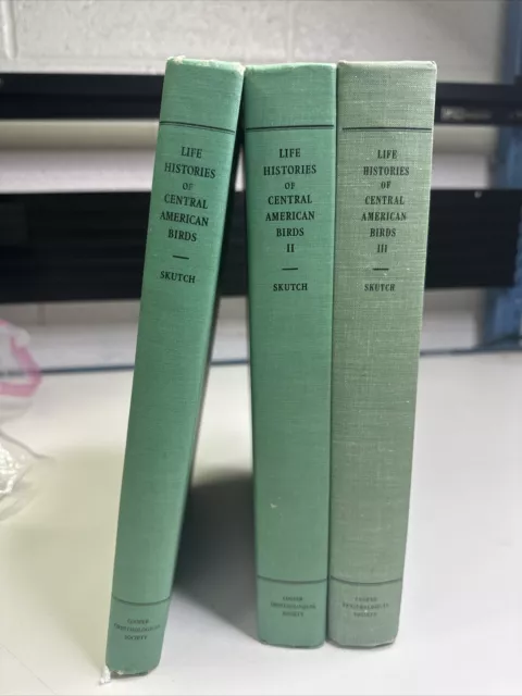 Life Histories Of Central American Birds Volumes: 1,2, And 3