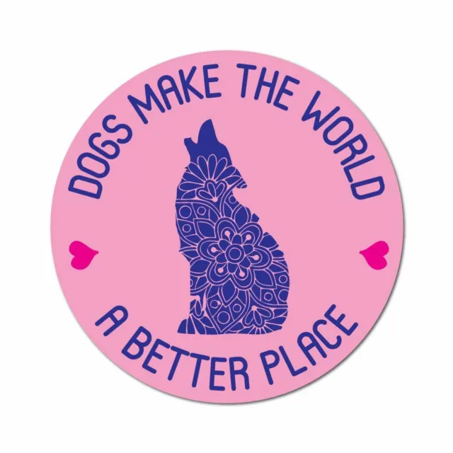 Better Place Sticker Decal Love Paw Woof Animals Pet Dogs Cats
