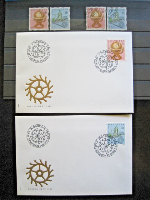 Schweiz MiNr. 1249-1250  postfrisch**+ gestempelt + FDC  (GB 1262)