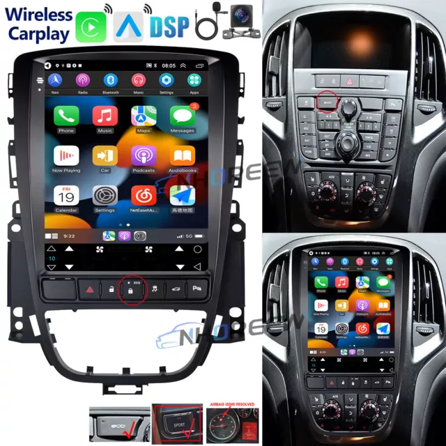 ECO Android 12 Autoradio Carplay GPS Navi Kamera Für Opel Astra J Buick Excelle