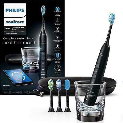 Philips Sonicare Diamondclean Completo Nuevo Caja Smart 9500 Negro cepillo de dientes eléctrico
