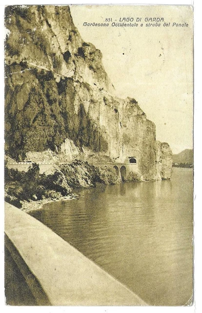 TRENTO (052) - LAGO DI GARDA Gardesana Occidentale e strada PONALE - Fp/Vg 1932