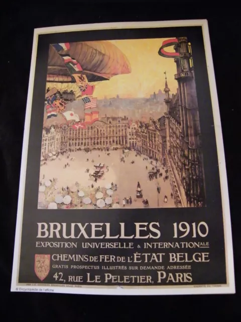 Poster Ball Brussels 1910 Exhibition Universelle Reproduction