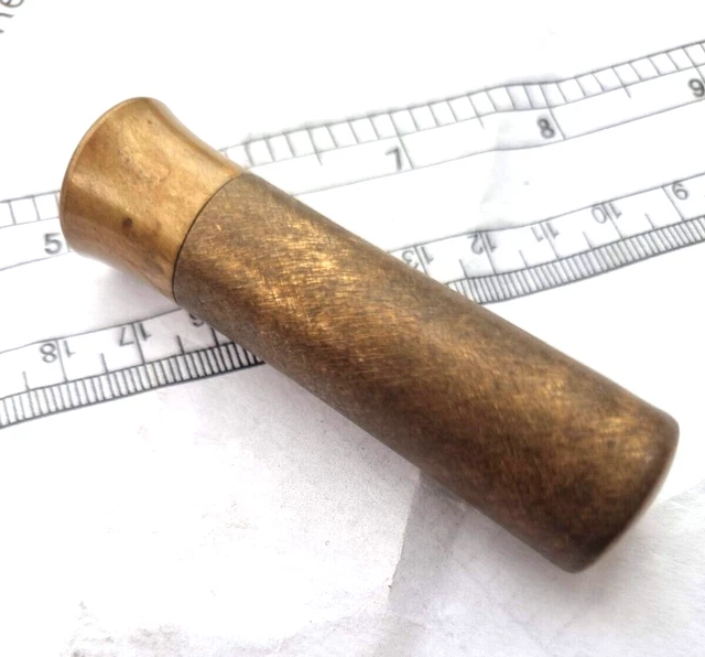 Argentina Argentine Max Factor Lipstick Copper Holder Holster VINTAGE