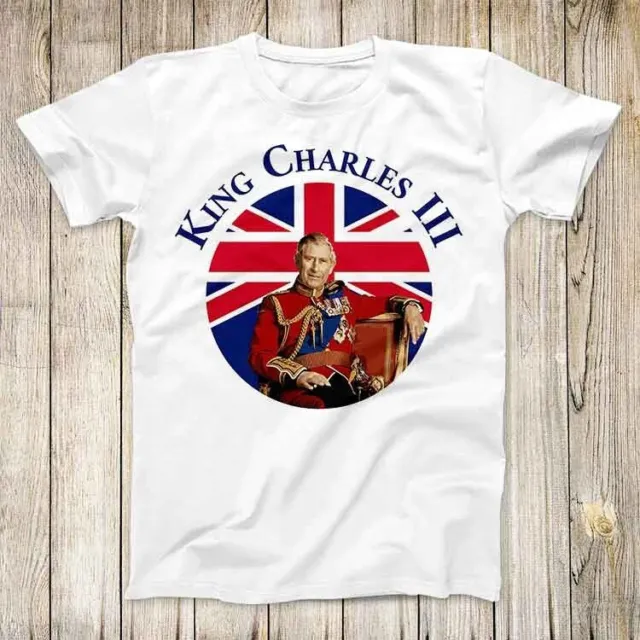 T-shirt top Coronation King Carlo III Sua Maestà meme unisex 3198