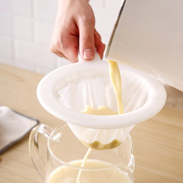 Nylon Fine Colander Sieve Strainer with Handle for Juice Soymilk Coffee FilFRFR