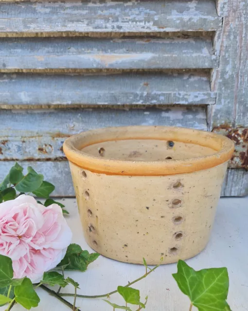 ANCIENNE FAISSELLE A Fromage En Terre Cuite Blanc Beige EUR 20,00 ...