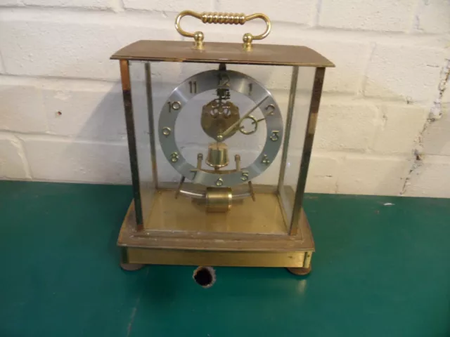 Vintage Kundo Electromagnetic Quartz Skeleton Clock c1950's