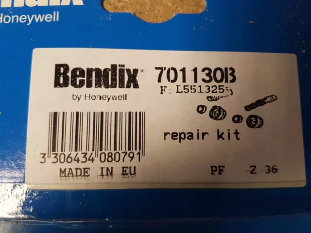 Kit de reparation maitre cylindre 19mm Peugeot 204 bendix 701130B 2