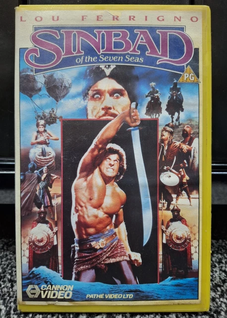 Simnbad SINBAD OF THE Seven Seas (1989) Cannon Big Box Ex Rental VHS 80s Lou ...