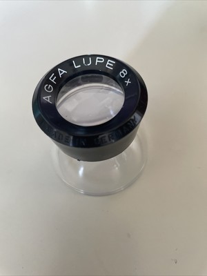 MADE IN GERMANY Agfa Lupe ingrandimento 8x leggero Tascabile lente d'ingrandimento 