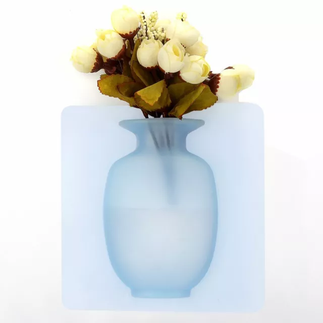 2x Vaso in silicone da appendere piantine frigorifero vetri fiori casa finestre