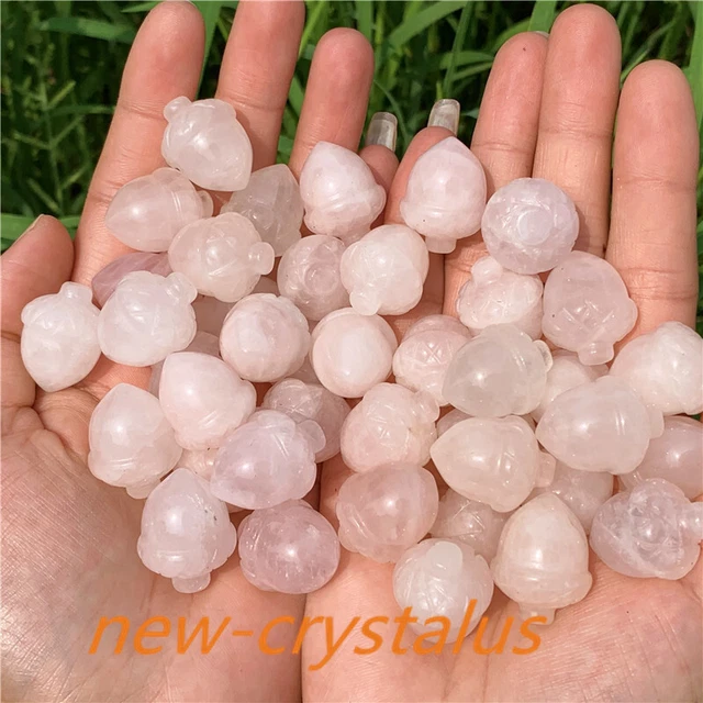 Wholesale Natural mix acorn Carved Quartz Crystal Skull Reiki gift Healing