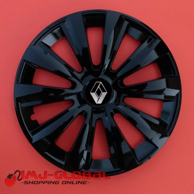 4 ENJOLIVEURS 15" pour RENAULT MEGANE SCENIC LAGUNA CLIO CAPUTR DELTAB