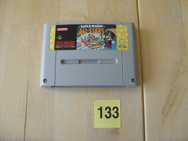 Genuine Super Nintendo / SNES Game - SUPER MARIO ALL STARS - CART ONLY - Ref 133