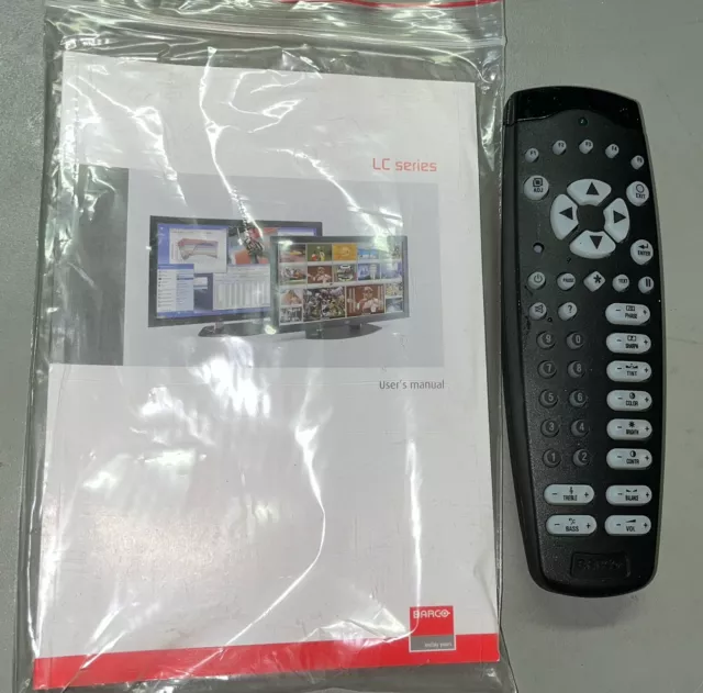 REMOTE + NOTICE BARCO Lc47