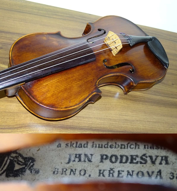 OLD BOHEMIAN VIOLIN labelled JAN PODESVA- (Nr. 335)