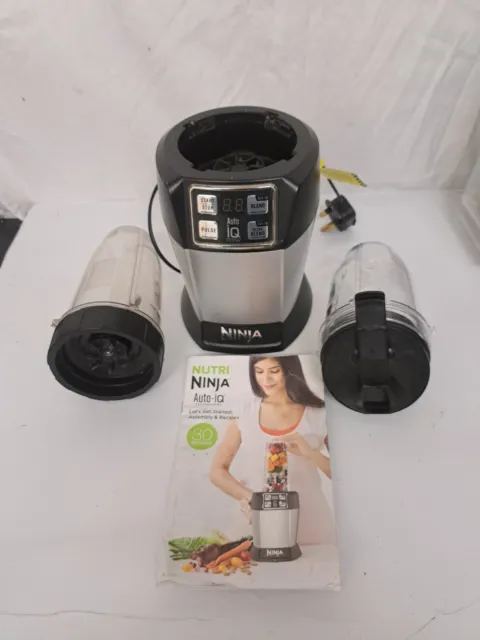 NINJA Nutri Ninja with Auto-iQ Blender & Smoothie BL480UK 30 Make 2 Cups & Blade