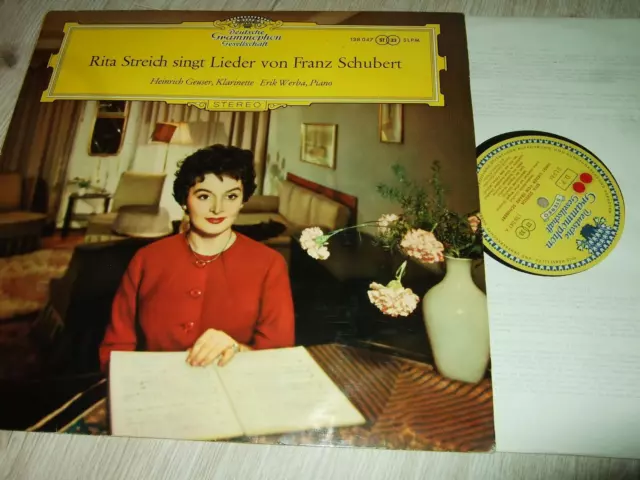 Rita Streich : Singt Lieder Von Franz Schubert Lp 1959 Red Stereo Dgg 138047 Slp