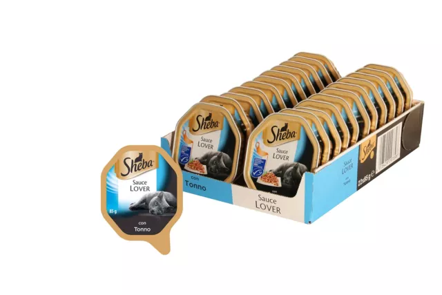 Sheba Sauce Lover Lot de 22 barquettes de 85 g de Nourriture Humide pour Chat...