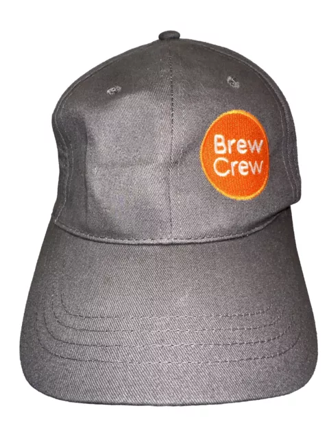 Biggby Brew Crew Logotipo Naranja en Gris Sombrero Gorra Gancho Lacle Gorra América