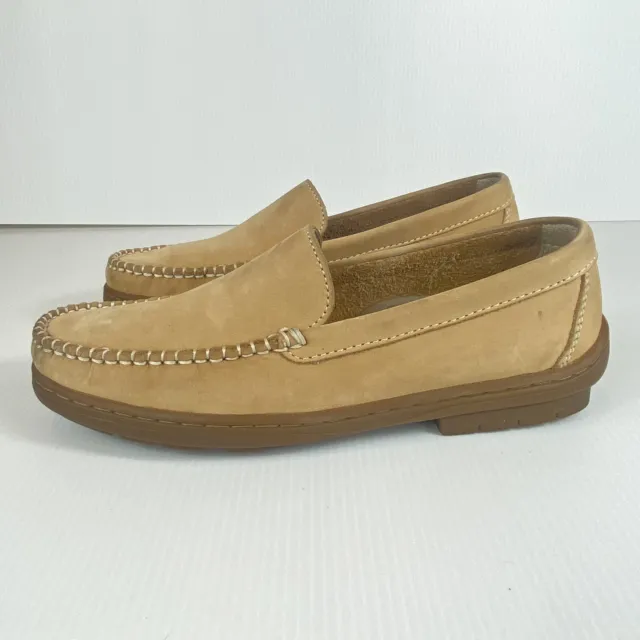 HUSH PUPPIES Women's Tan Suede Loafers Comfortable Casual Shoes Slip-on Sz 8 N