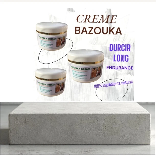 Crème Bazooka – Spécial Volume Pénis – Pot De 200g – Neuf – Fabriqué En France