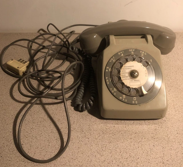 SUPPORT D ECOUTEUR DE TELEPHONE FIXE SOCOTEL S 63 GRIS SOURIS