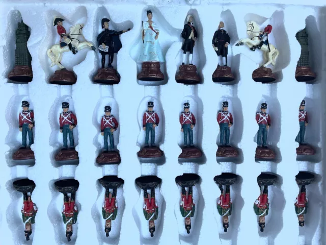 Battle of Waterloo chess set - resin hand painted