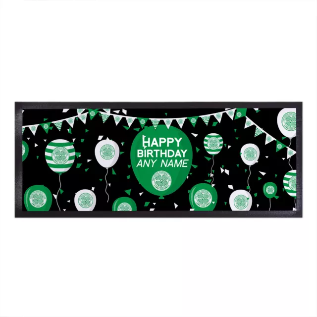 Celtic FC Officially Licensed - Birthday - Personalised Bar Runner