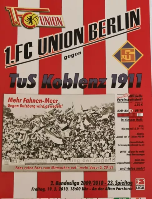 2009/10 2.Bundesliga 1.FC Union Berlin - TUS Koblenz