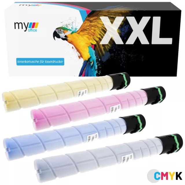 Toner x4 Toner für Konica Minolta TN-321 CMYK Bizhub C224 C224e C284 MyOffice