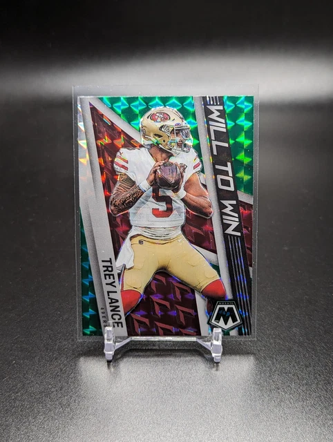 2022 Panini Mosaic Will to Win Trey Lance 49ers #WW-11 Green PRIZM