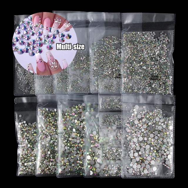 Crystals Stones Manicure Decor Crystal AB Flatback Glass Nail Art Rhinestone
