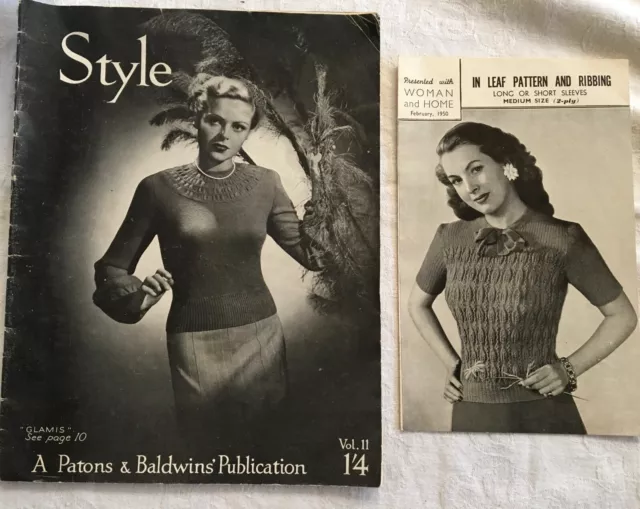 PATONS & BALDWINS Vol. 11 Ladies 50s Vintage knitting patterns All ...