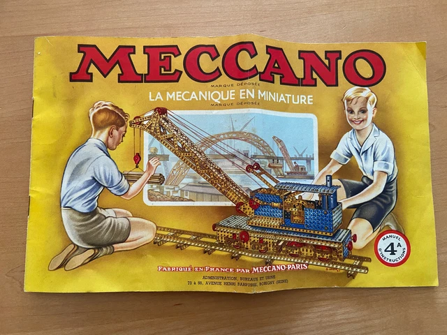 Meccano. Manuel ancien. Modèle 4 de 1953