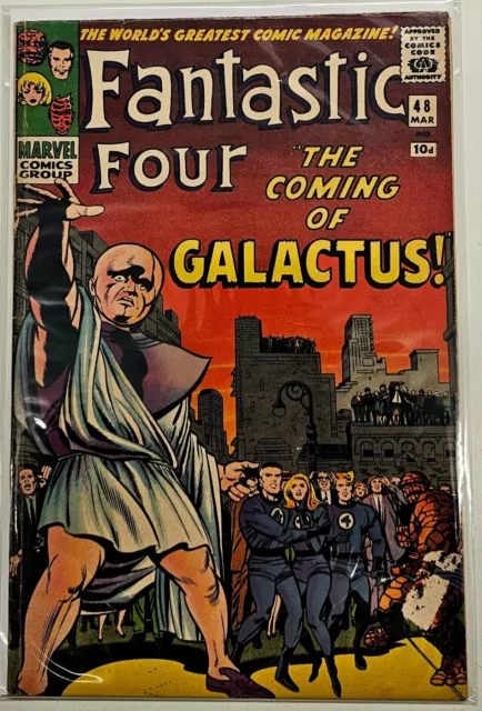 Marvel Comics Silver Age Fantastic Four 48 High Grade 1st Silver Surfer Galactus