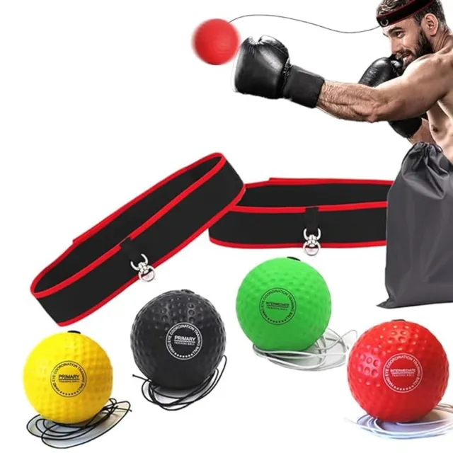 Boxing Speedball Fight Balls with Head Band Punch Exercise Reflex Speed Training