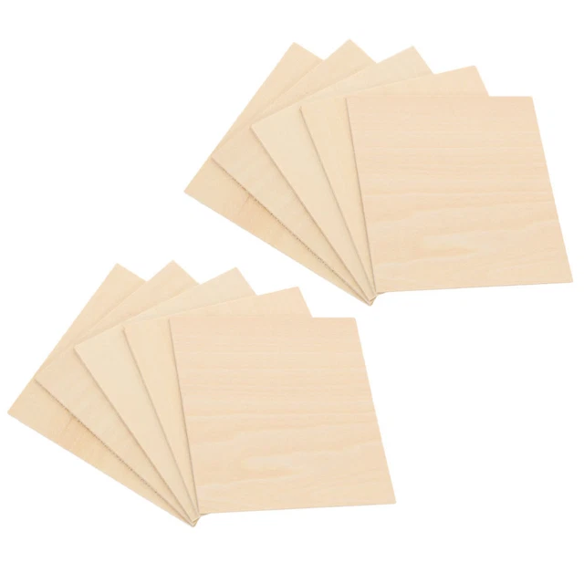 10 piezas paneles de lona de madera tablero de madera artesanal tablero madera de tilo virutas de madera
